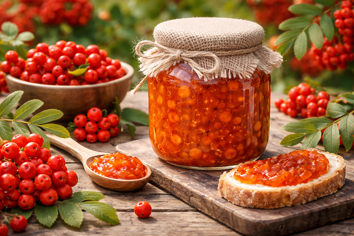 Rønnebærkonfiture - ideel til kød