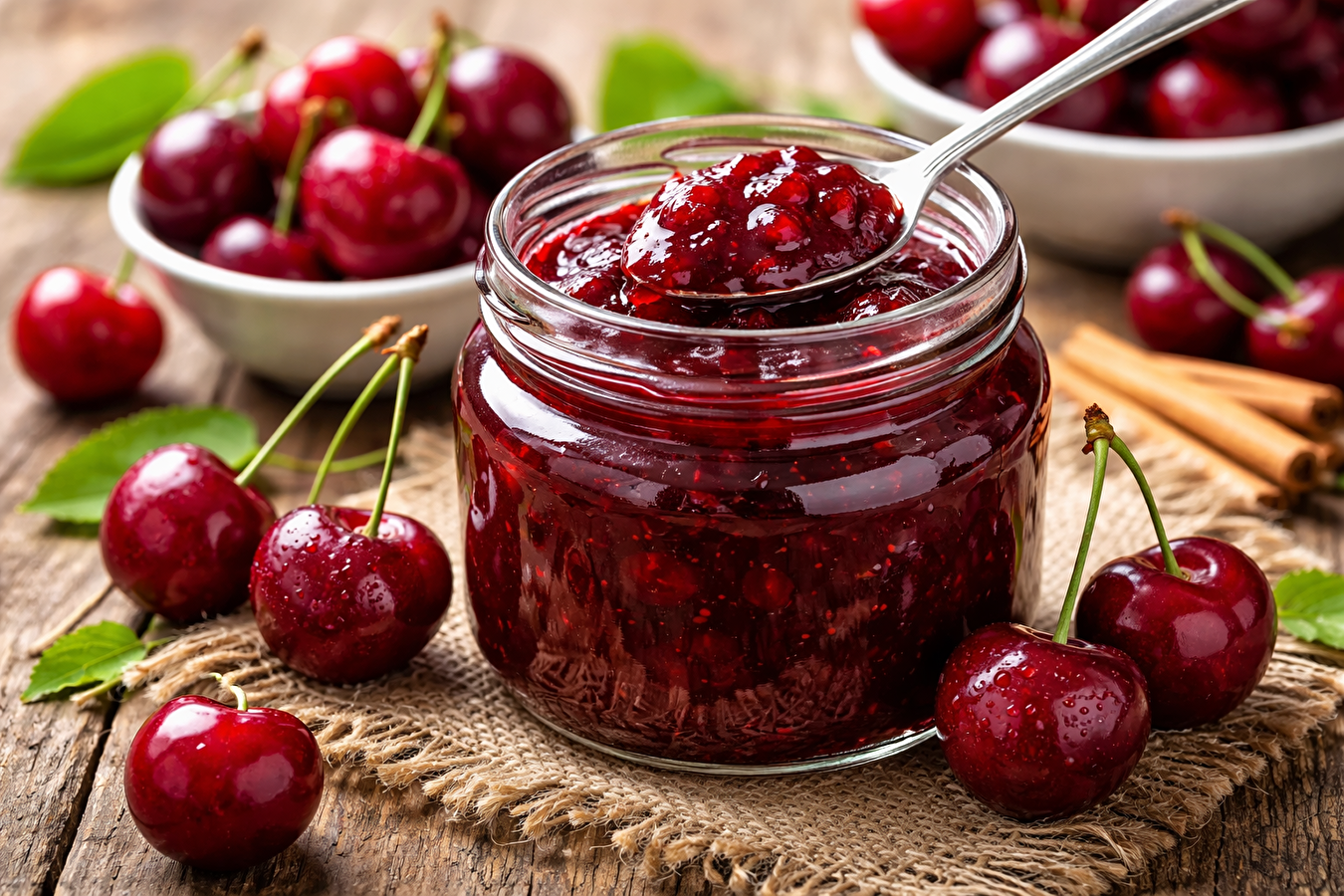 Süßkirsch-Fruchtaufstrich ohne Zucker