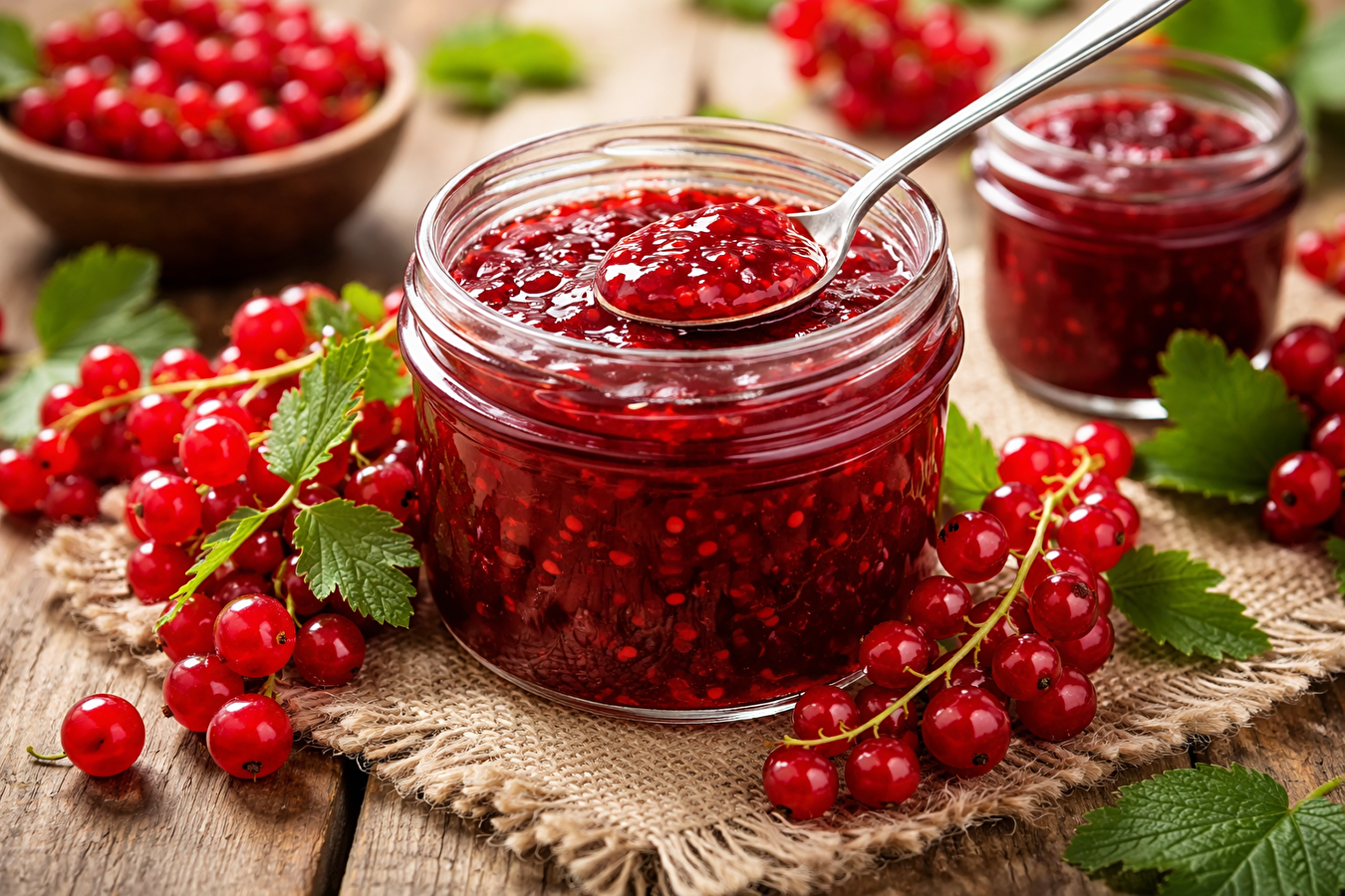 Μαρμελάδα από κόκκινο φραγκοστάφυλο