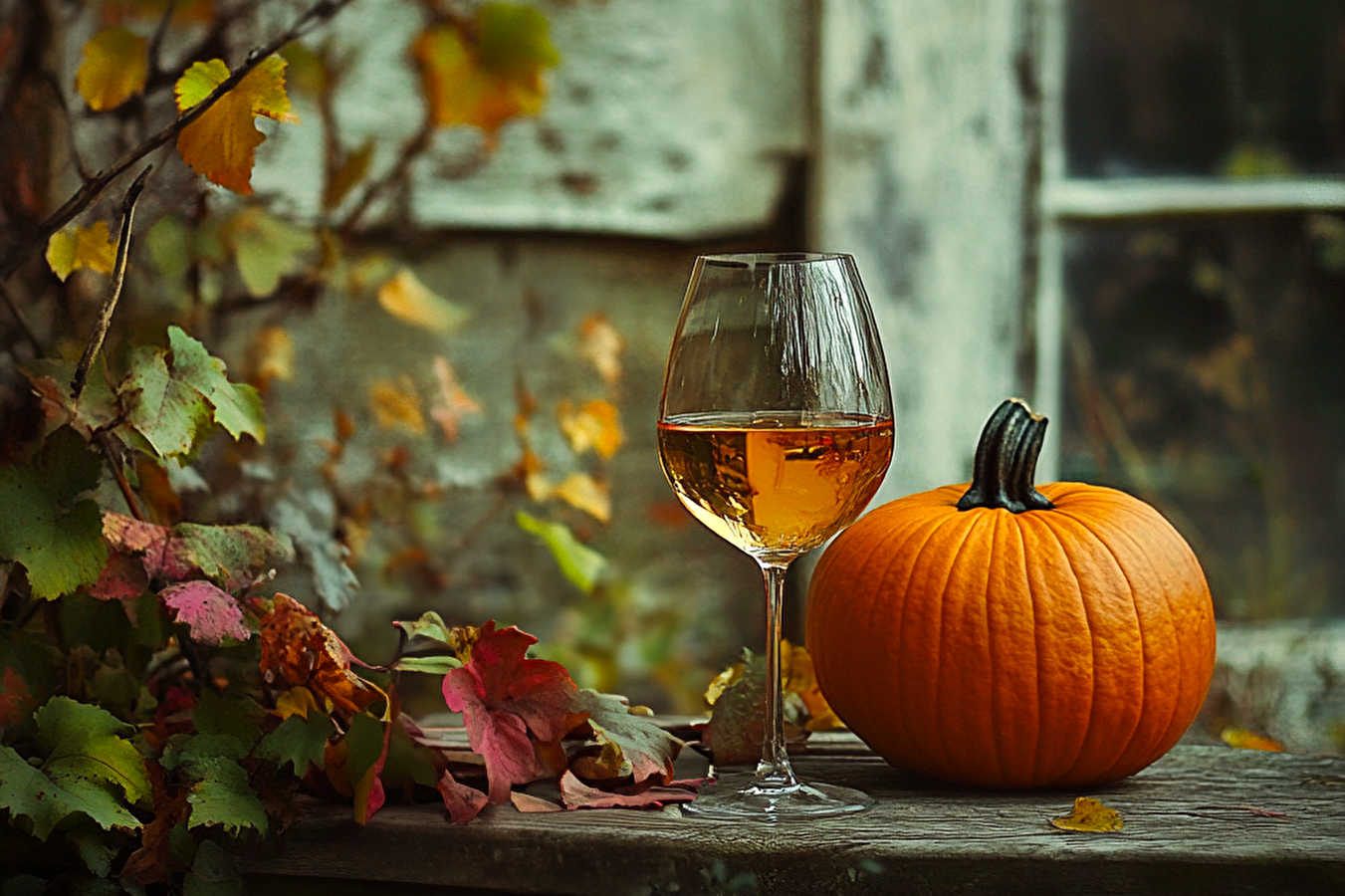 Homemade pumpkin wine - semi-sweet