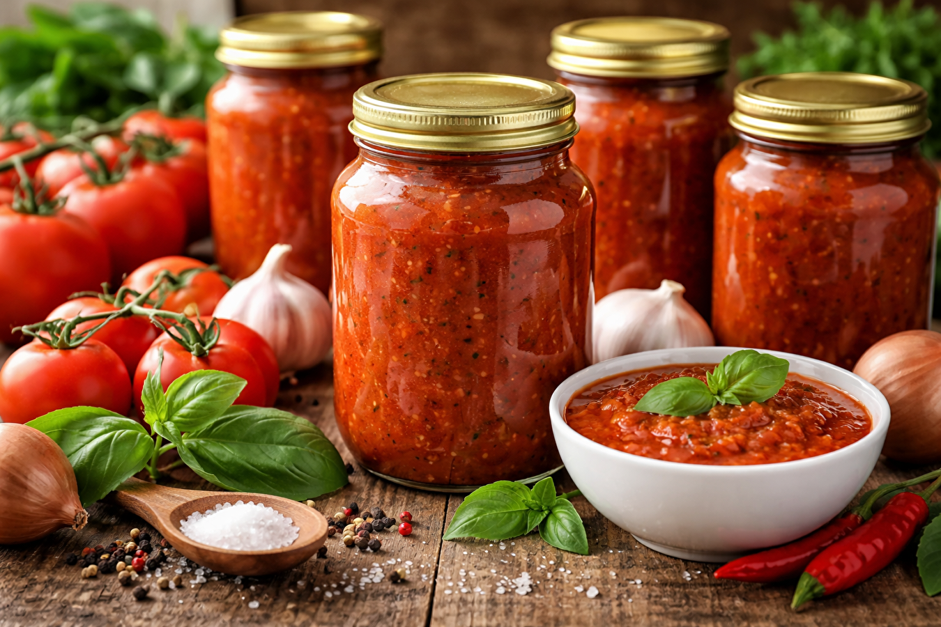 Tomato sauce for jars