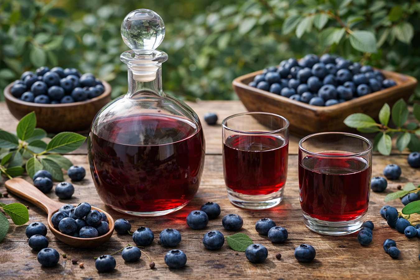 Blueberry liqueur