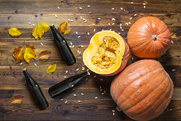 Homemade pumpkin beer