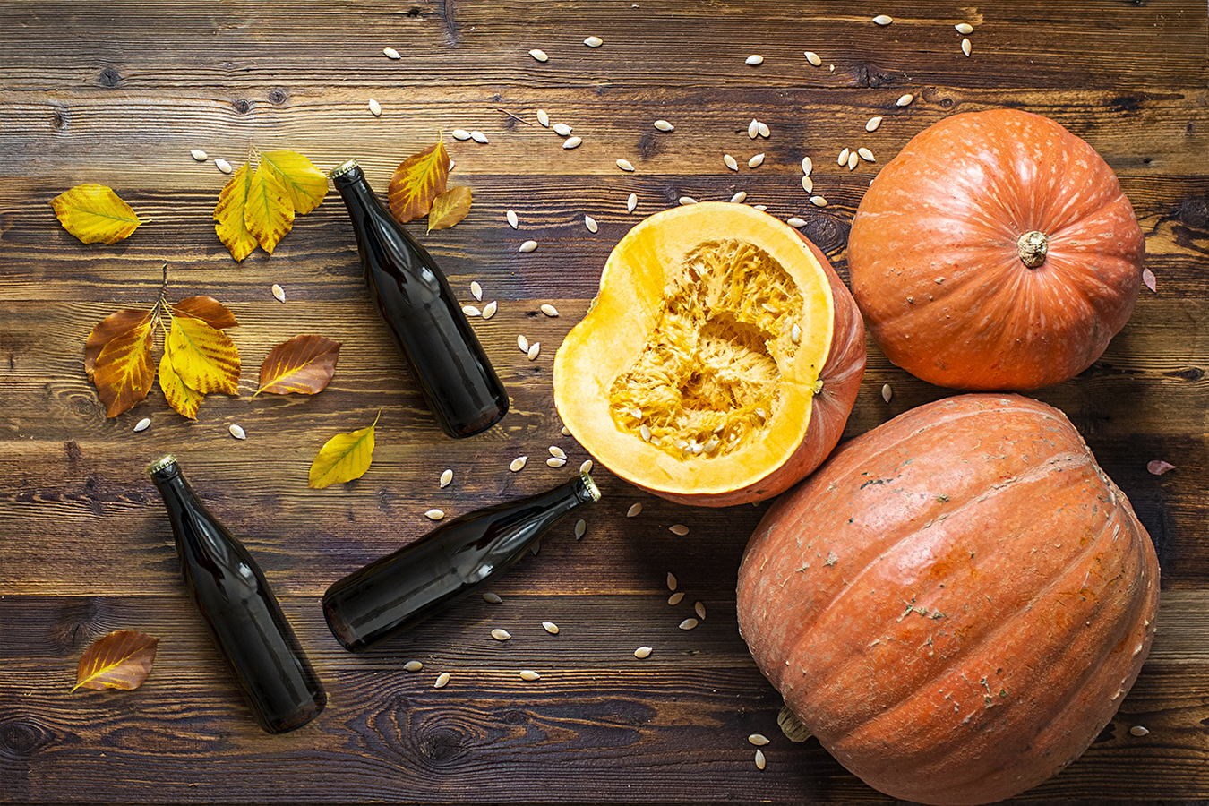 Homemade pumpkin beer