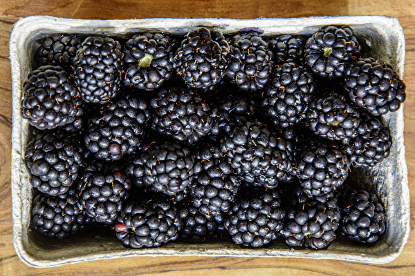 Homemade semi-sweet blackberry wine