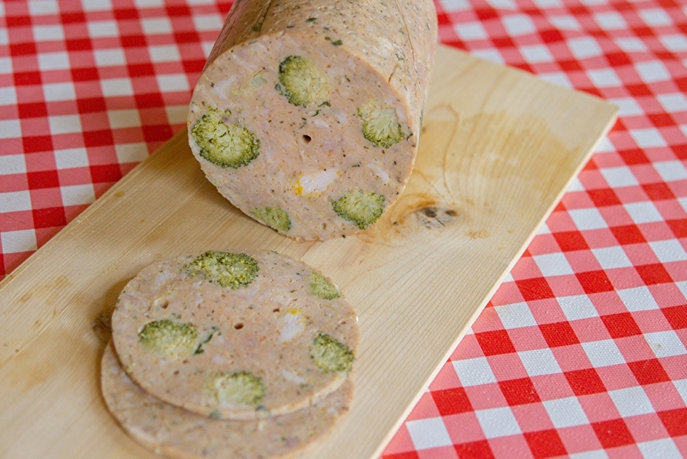 Fiambre de prensa para jamón con brócoli