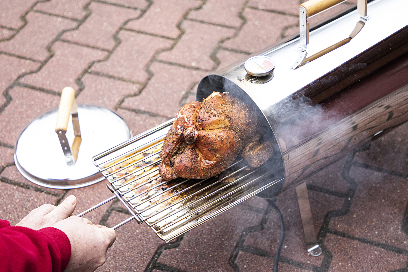 Poulet fumé, rôti