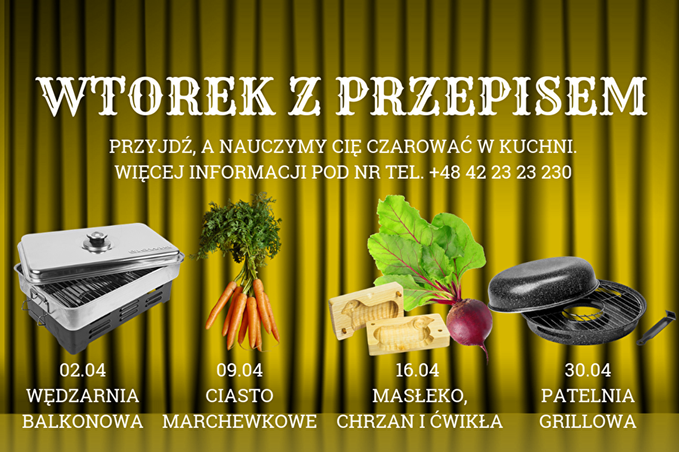 Mardis avec une recette - calendrier pour avril