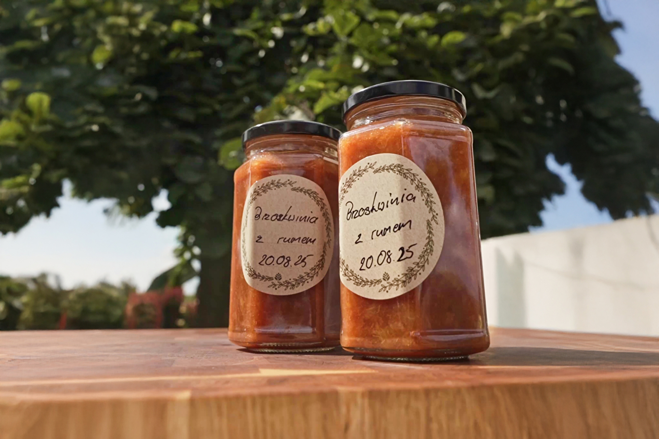 Persiku ievārījums ar Jamaica Rum esenci