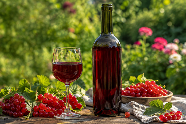 Domowe wino z czerwonych porzeczek