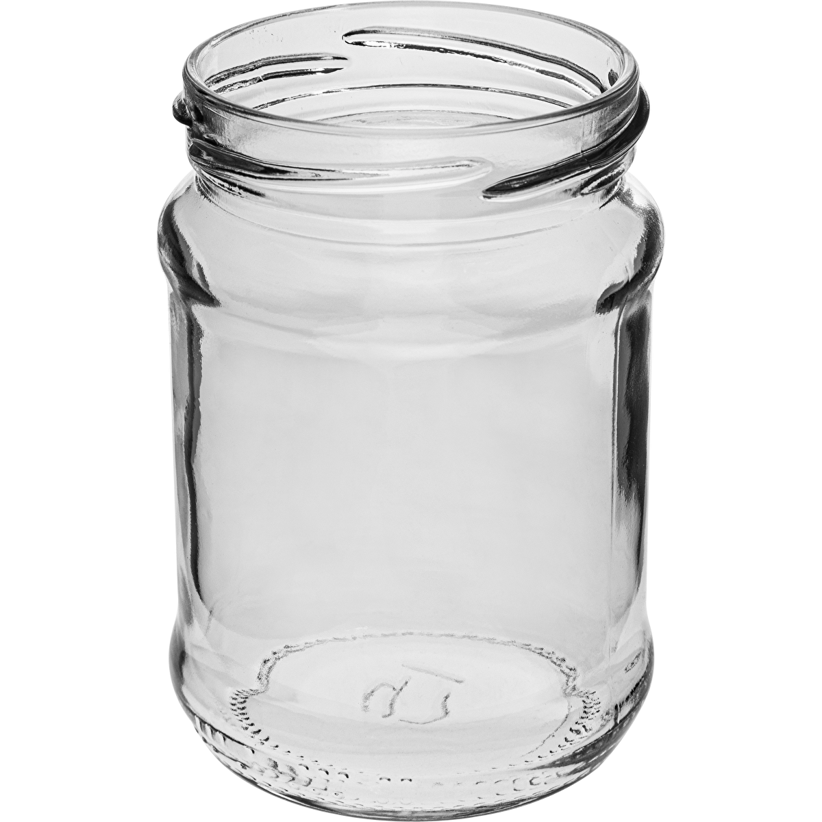 Schraubglas 250 ml, TO 66/4, schwarzer Deckel – 6 Stück