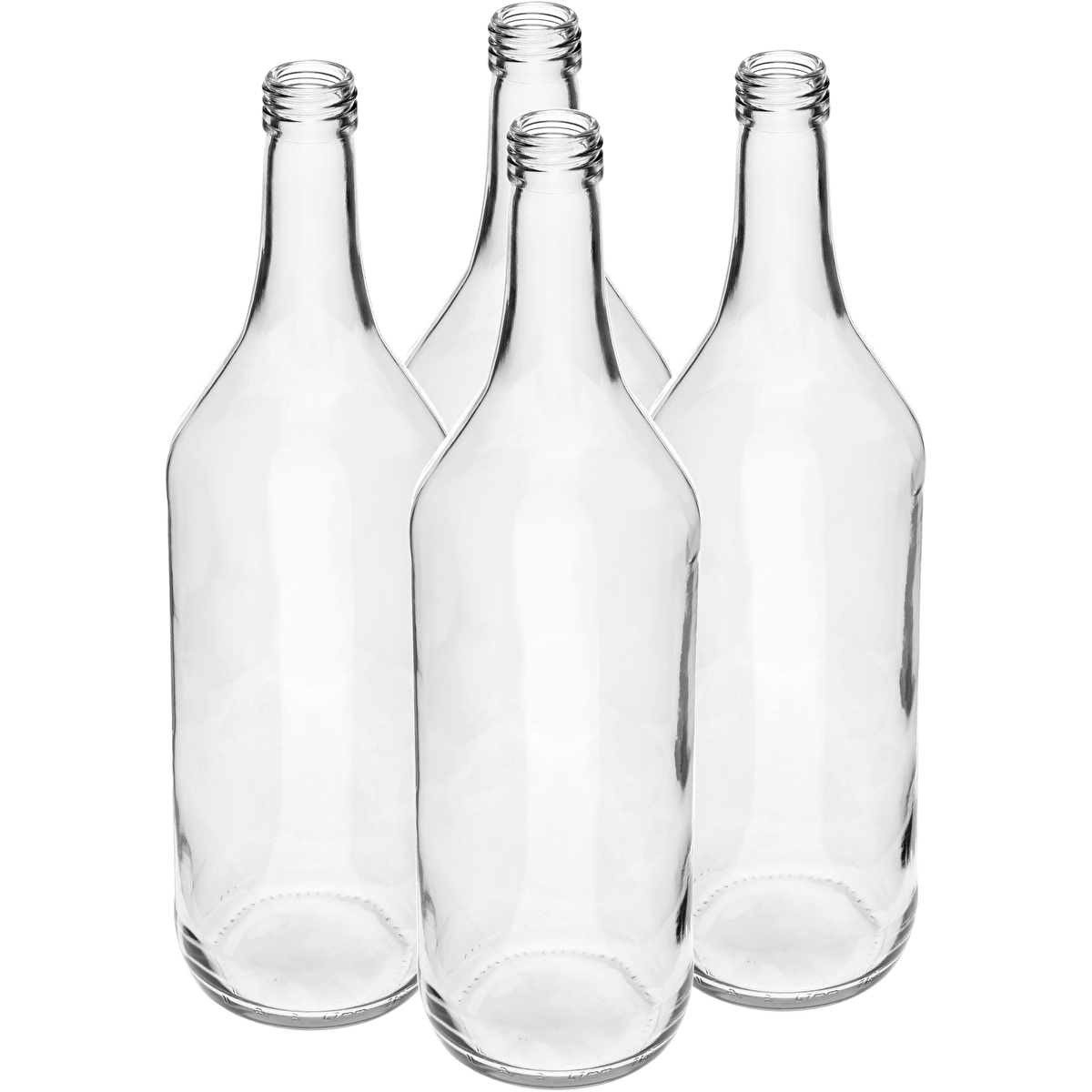 1 L Monopolflasche mit Schraubverschluss fi28